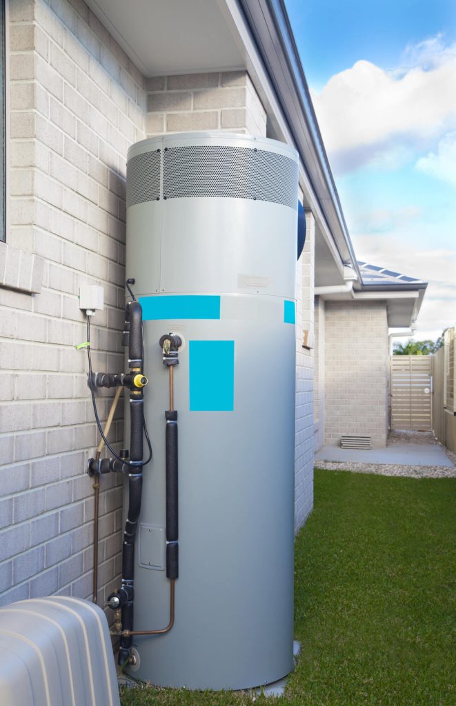 electric hot water installation