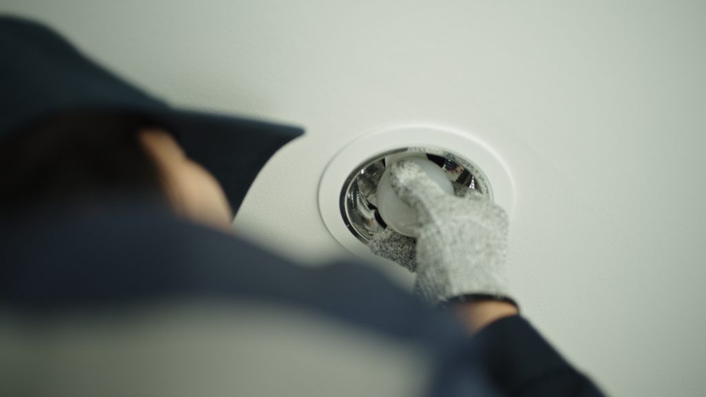 LED downlight installation